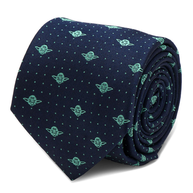 Star Wars Yoda Dotted Navy Tie Star Wars Ties - Paul Malone.com