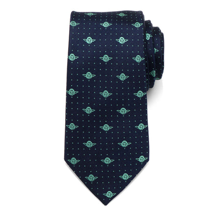 Star Wars Yoda Dotted Navy Tie Star Wars Ties - Paul Malone.com