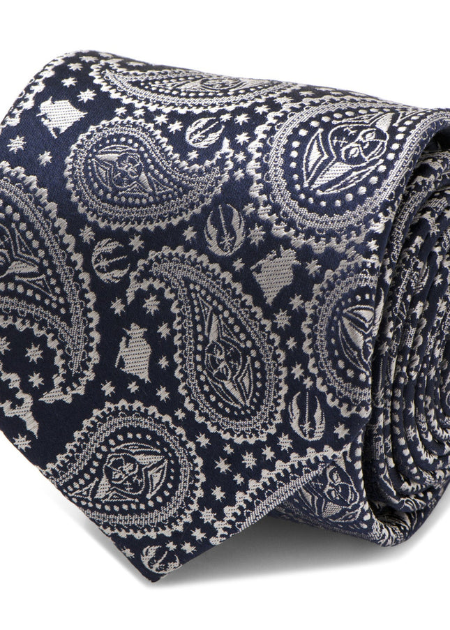Star Wars Yoda Navy Paisley Tie Star Wars Ties - Paul Malone.com