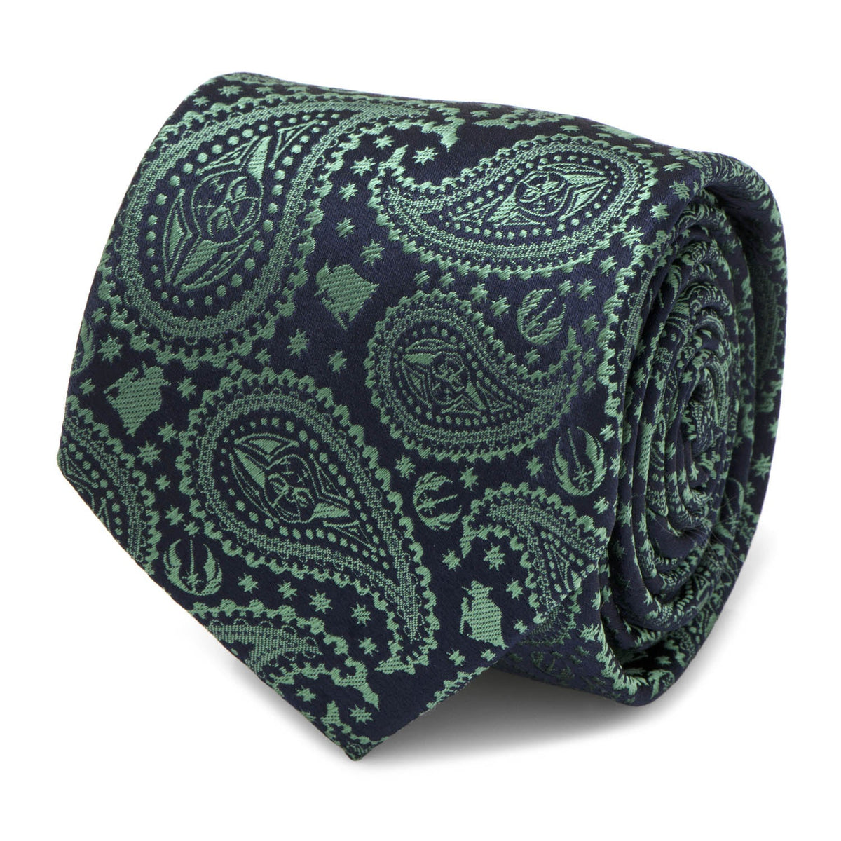 Star Wars Yoda Green and Blue Paisley Tie Paul Malone