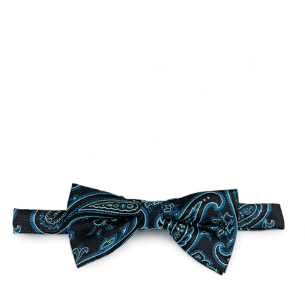 Turquoise Rough Paisley Men's Bow Tie Paul Malone Bow Ties - Paul Malone.com