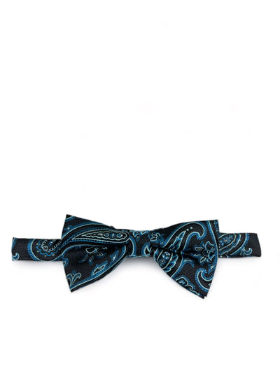 Turquoise Rough Paisley Men's Bow Tie Paul Malone Bow Ties - Paul Malone.com
