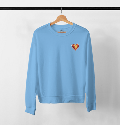 Paul Malone Burning Heart Crewneck Sweater Paul Malone Sweatshirt - Paul Malone.com