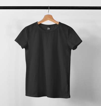 Paul Malone Solid Black Heavy Cotton T-Shirt Paul Malone T-Shirt - Paul Malone.com