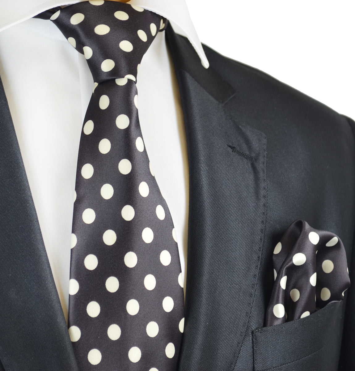 Giant Polka Dot Skinny Tie in Blue Giant Polka Dot Skinny Tie in Blue