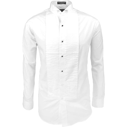 Formal White Wing Tip Tuxedo Dress Shirt Paul Malone Shirts - Paul Malone.com