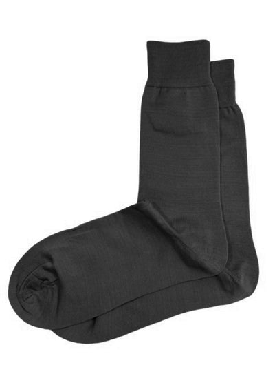 Solid Black Cotton Dress Socks By Paul Malone Paul Malone Socks - Paul Malone.com