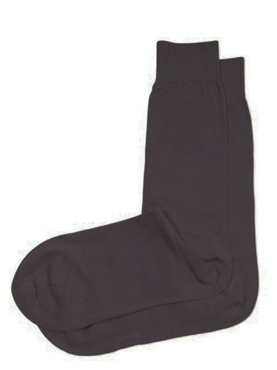 Solid Charcoal Cotton Dress Socks By Paul Malone Paul Malone Socks - Paul Malone.com