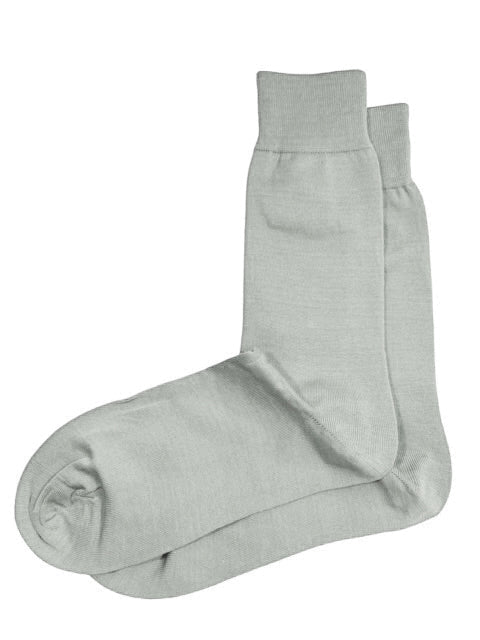 Solid Heather Grey Cotton Dress Socks By Paul Malone Paul Malone Socks - Paul Malone.com