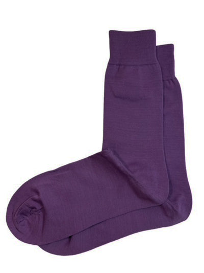 Solid Plum Cotton Dress Socks By Paul Malone Paul Malone Socks - Paul Malone.com