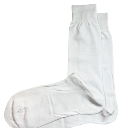 Solid White Cotton Dress Socks By Paul Malone Paul Malone Socks - Paul Malone.com