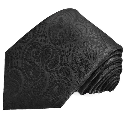 Black Paisley Men's Formal Suit Vest Set Paul Malone Vest - Paul Malone.com