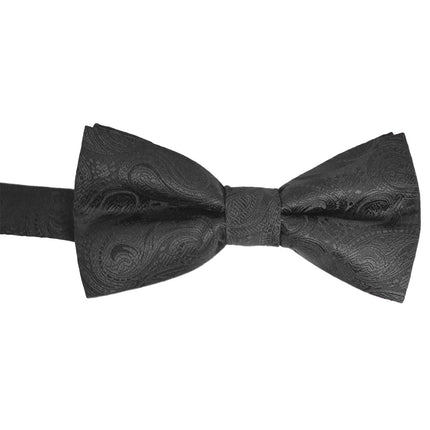 Black Paisley Men's Formal Suit Vest Set Paul Malone Vest - Paul Malone.com