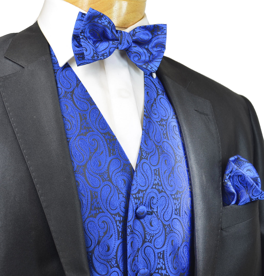 Blue paisley tuxedo best sale