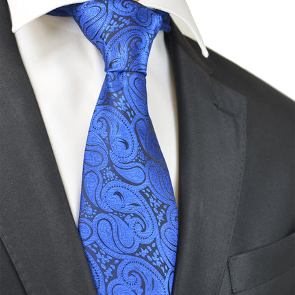 Classic Royal Blue Paisley Tuxedo Vest Set Paul Malone Vest - Paul Malone.com