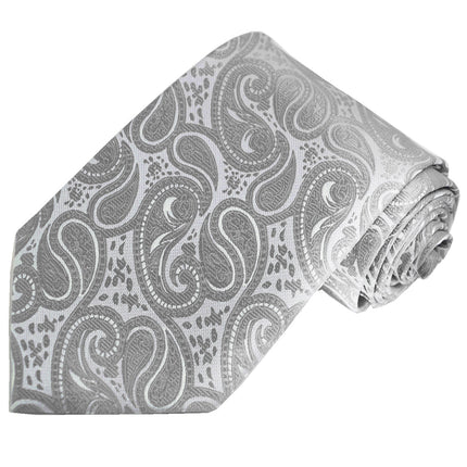 Silver-Grey Paisley Tuxedo Vest Set Paul Malone Vest - Paul Malone.com