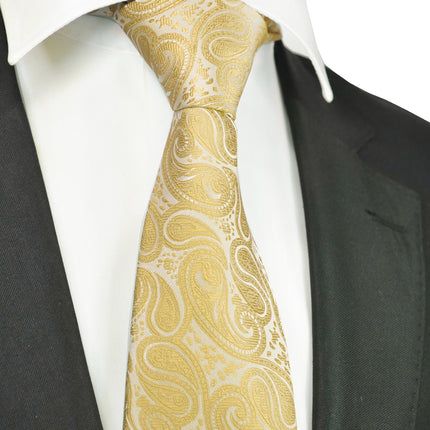 Glowing Gold Paisley Tuxedo Vest Set Paul Malone Vest - Paul Malone.com