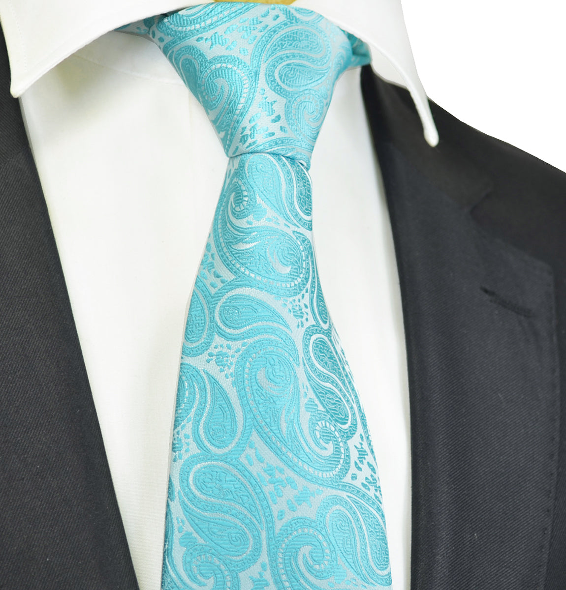 Turquoise Paisley Tuxedo Vest Set – Paul Malone