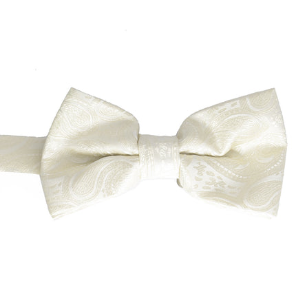 Ivory Paisley Tuxedo Vest Set Paul Malone Vest - Paul Malone.com