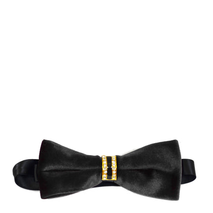 Solid Black Velvet Bow Tie Paul Malone Bow Ties - Paul Malone.com