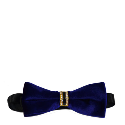 Solid Navy Velvet Bow Tie Paul Malone Bow Ties - Paul Malone.com
