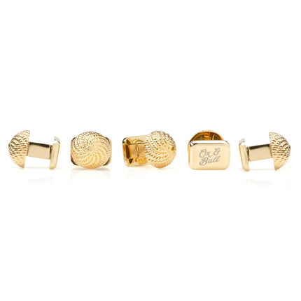 VDP 3D Colony Gold Stainless Studs Ox and Bull Trading Co. Studs - Paul Malone.com