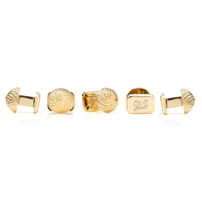 VDP 3D Colony Gold Stainless Studs Ox and Bull Trading Co. Studs - Paul Malone.com