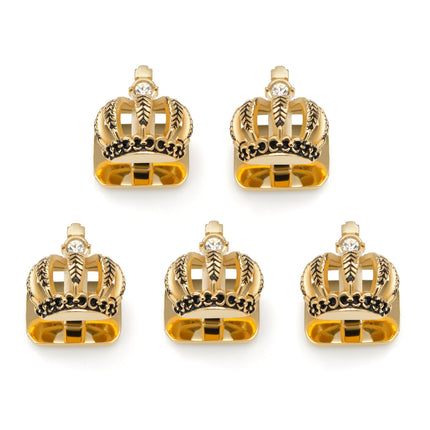 VDP 3D Crown Royal Gold Stainless Studs Ox and Bull Trading Co. Studs - Paul Malone.com