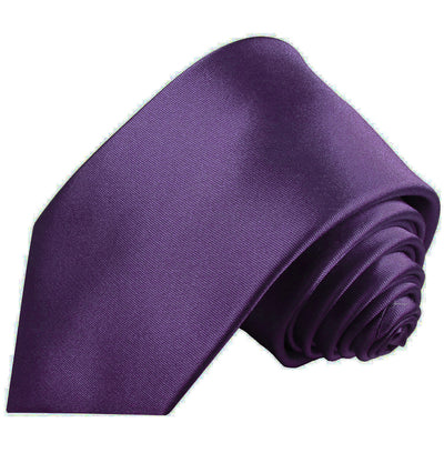 Solid Amethyst Violet Necktie and Pocket Square Paul Malone Ties - Paul Malone.com