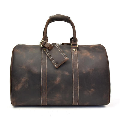 The Brandt Weekender | Small Leather Duffle Bag STEEL HORSE LEATHER Bags - Paul Malone.com