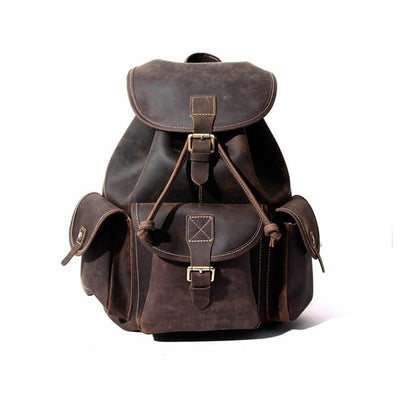 The Asmund Backpack | Genuine Leather Rucksack STEEL HORSE LEATHER Bags - Paul Malone.com