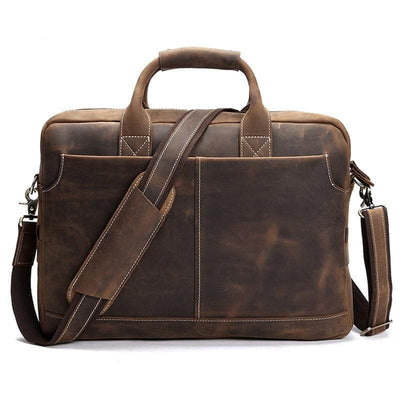 The Welch Briefcase | Vintage Leather Messenger Bag STEEL HORSE LEATHER Bags - Paul Malone.com
