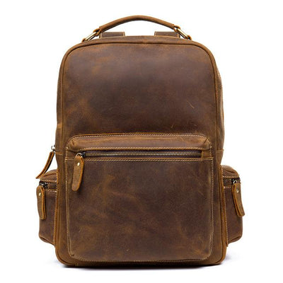 The Langley Backpack | Genuine Vintage Leather Backpack STEEL HORSE LEATHER Bags - Paul Malone.com
