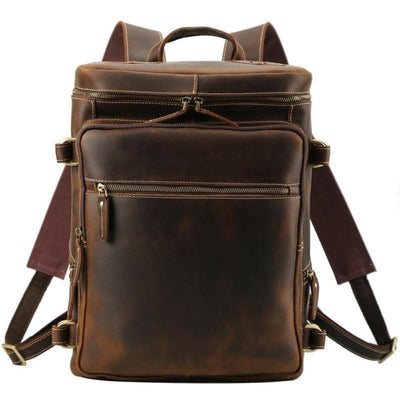 The Raoul Backpack | Handmade Vintage Leather Backpack STEEL HORSE LEATHER Bags - Paul Malone.com