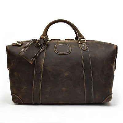 The Eira Duffle Bag | Vintage Leather Weekender STEEL HORSE LEATHER Bags - Paul Malone.com