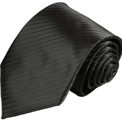 Necktie Set by Paul Malone . Black on Black Stripes Paul Malone Ties - Paul Malone.com