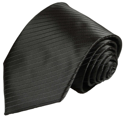 Necktie Set by Paul Malone . Black on Black Stripes Paul Malone Ties - Paul Malone.com