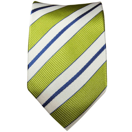 Necktie in Green, White and Navy Blue Paul Malone Ties - Paul Malone.com