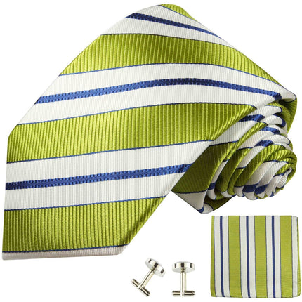 Necktie in Green, White and Navy Blue Paul Malone Ties - Paul Malone.com