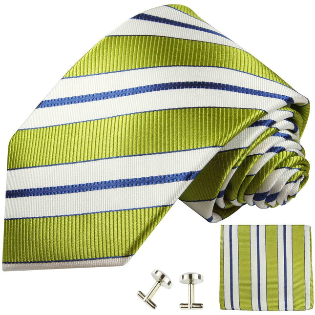 Necktie in Green, White and Navy Blue Paul Malone Ties - Paul Malone.com