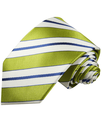 Necktie in Green, White and Navy Blue Paul Malone Ties - Paul Malone.com