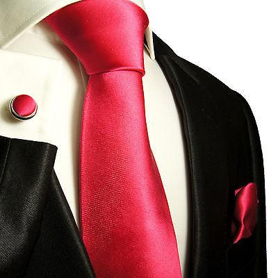Solid Hot Pink Silk Tie and Accessories - Satin Paul Malone Ties - Paul Malone.com