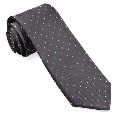 Excalibur Grey and Red Silk Tie Set by Paul Malone Paul Malone Ties - Paul Malone.com