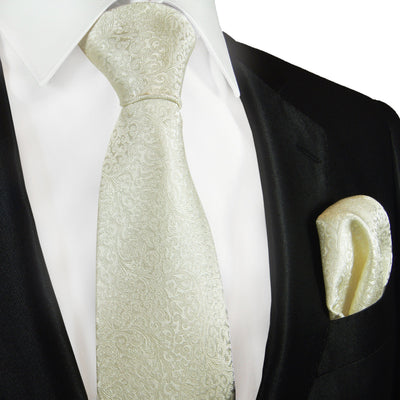 Taupe Wedding Silk Tie Set by Paul Malone Paul Malone Ties - Paul Malone.com