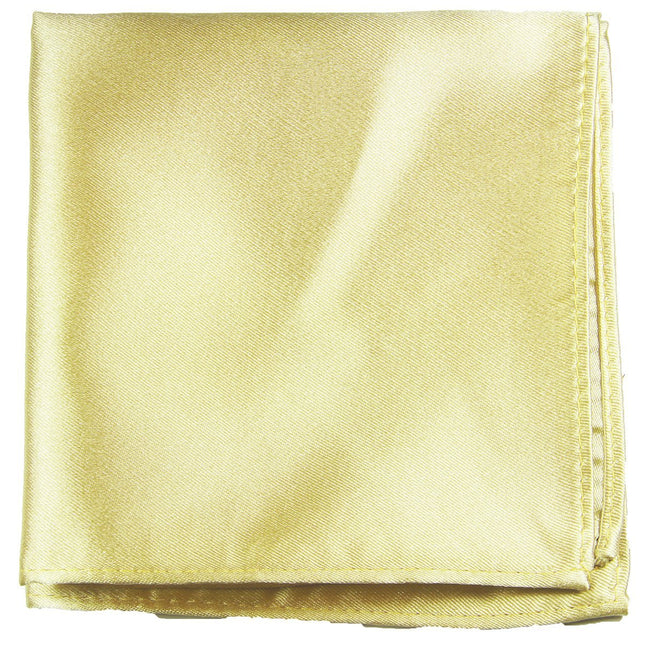 Solid Mellow Yellow Silk Necktie Set By Paul Malone Paul Malone Ties - Paul Malone.com