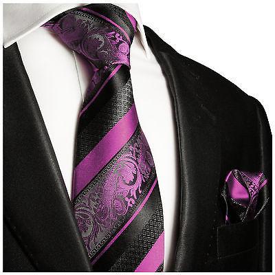 Pink and Black Silk Tie and Pocket Square Paul Malone Ties - Paul Malone.com