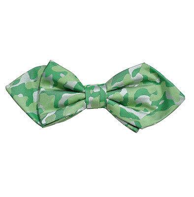 Green Camouflage Silk Bow Tie by Paul Malone Paul Malone Bow Ties - Paul Malone.com