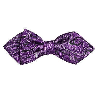 Violet Paisley Silk Bow Tie by Paul Malone Paul Malone Ties - Paul Malone.com