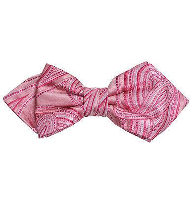 Pink Paisley Silk Bow Tie by Paul Malone Paul Malone Bow Ties - Paul Malone.com