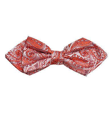 Red Paisley Silk Bow Tie by Paul Malone Paul Malone Ties - Paul Malone.com